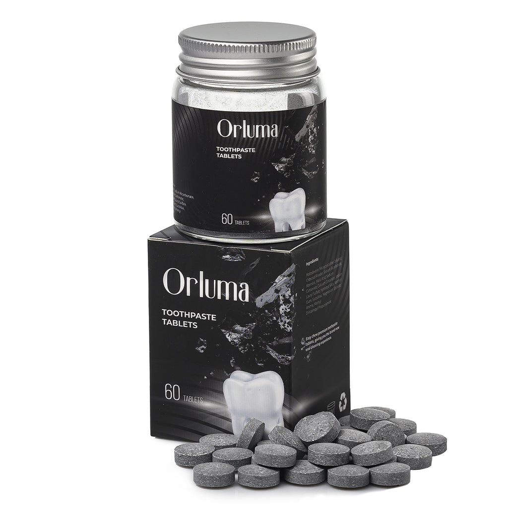 ORLUMA Toothpaste Tablets – Charcoal (60 Tabs)